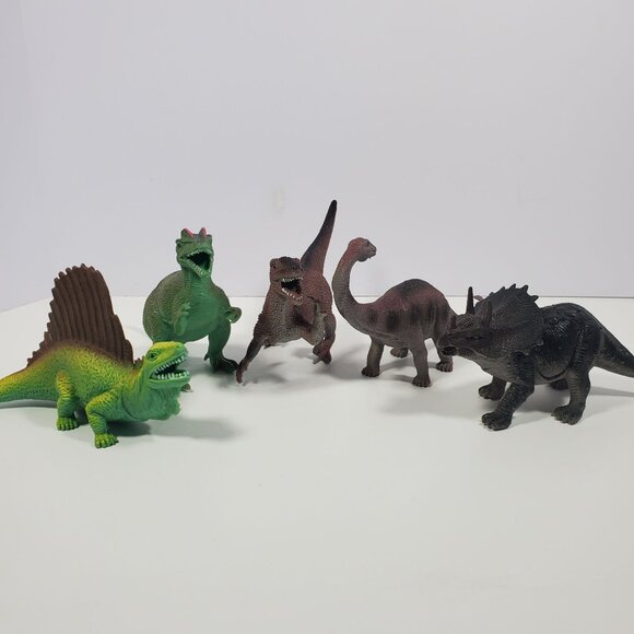 Boley Other - Boley Dinosaur Lot Edaphosaurus Styracosaurus Deinonychus Apatosaurus Dilopho